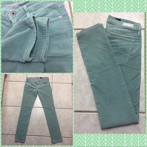 AG the Stevie Slim Straight Mint Cords